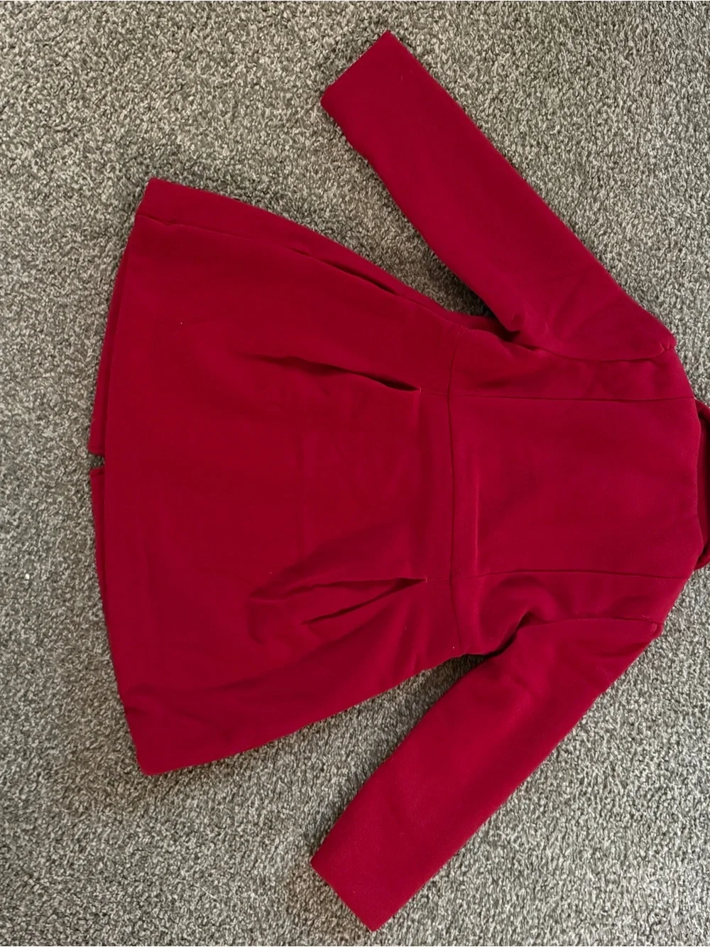 Gymboree Girls' Red Bow-Front Wool Blend Coat